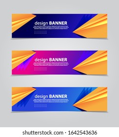 Vector abstract web banner design template.Abstract geometric web design banner template isolated on grey background. Header - landing page Web Design Elements