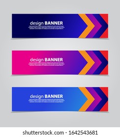 Vector abstract web banner design template.Abstract geometric web design banner template isolated on grey background. Header - landing page Web Design Elements