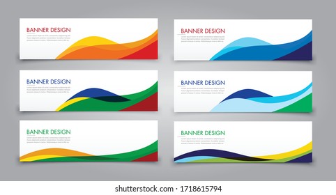 Vector abstract web banner design template. Abstract colorfull banner web template. Best for Header,footer,Web Design,facebook cover.