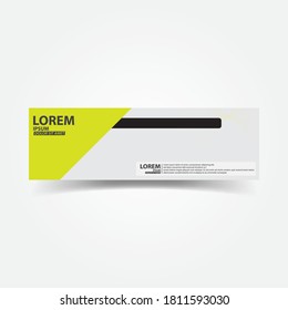 Vector abstract web banner design template. Collection of web banner template. Abstract geometric web design banner template isolated on grey background. Header - landing page Web Design Elements