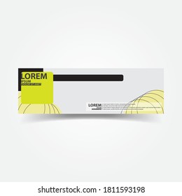 Plantilla de diseño de banner web abstracto de vectores. Colección de plantillas de banner web. Resumen de la plantilla de banner de diseño web geométrico aislado en fondo gris. Encabezado - elementos de diseño web de la página de inicio