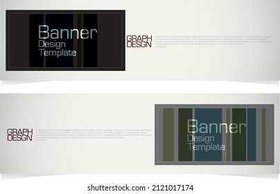 Vector abstract web banner design template. Modern Graphic Template Banner pattern for social media and web sites.