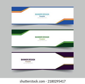 Vector abstract web banner design template. vector background. Abstract geometric web design banner template isolated on grey background. Header - landing page Web Design Elements