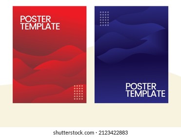 Vector abstract web poster or banner design template. Modern Graphic Template Banner pattern for social media and web sites.