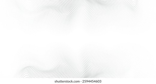 Vector abstract white futuristic background. Big data visualization