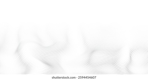 Vector abstract white futuristic background. Big data visualization