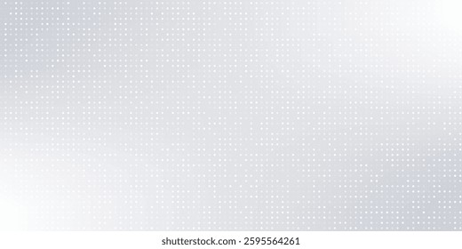 Vector abstract white and gray  background frame of geometric shapes. Circular ornament. Pattern of dots, particles, molecules, fragments. Poster for technology, medicine, presentations, business.