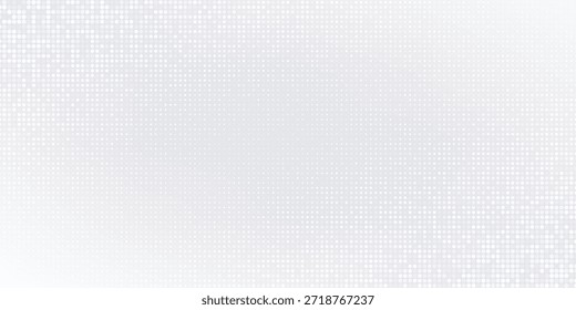 Vector abstract white and gray  background frame of geometric shapes. Circular ornament. Pattern of dots, particles, molecules, fragments. Poster for technology, medicine, presentations, business.