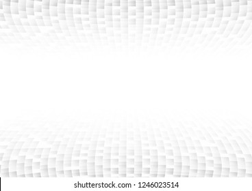 Vector : Abstract white and gray square on white background