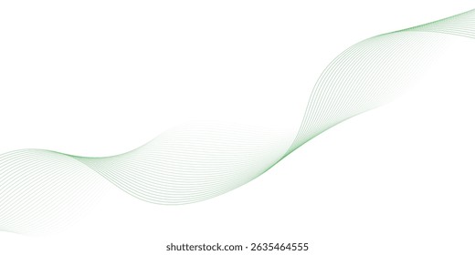 Vector abstract white light blend paper wave flow digital gradient transparent tech wave curve creative technology flowing smooth diagonal background. Modern creative wave lines glowing moving sound