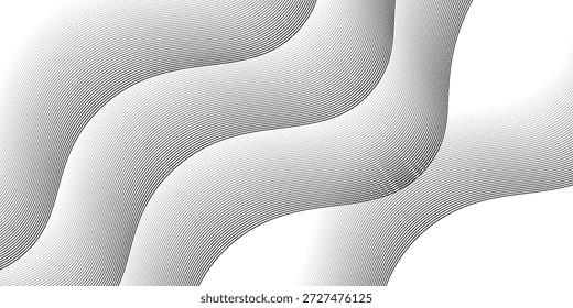 Vektor abstrakte weiße Licht Mischung Papier Welle Fluss digitale Gradient transparente Tech-Welle Kurve kreative Technologie fließen glatten diagonalen Hintergrund. Vektor

