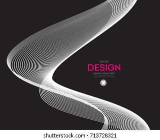 Vector Abstract white lines. Modern design - Powered by Shutterstock - Get 15% off with code: PIKWIZARD15
