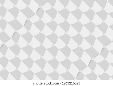 Vector : Abstract white paper and shadow pattern