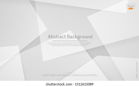 Vector Abstract white pattern. Design concept. Geometric modern and business style background