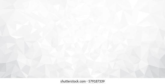 Vector abstract  white triangles background.