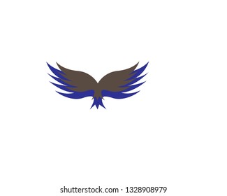 Vector abstract wing flying logo for company isolated - Vector

