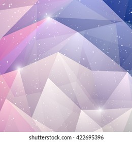 Vector abstract winter background. Christmas Design  template  for brochure, banners or website