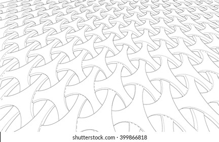 Vector abstract Wireframe background