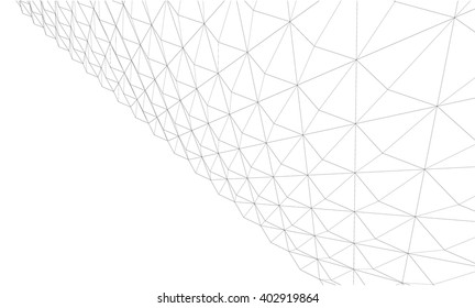 Vector abstract Wireframe background