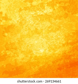 Vector abstract yellow background. Golden sunny bright surface