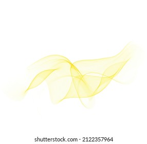 Vector Abstract yellow  curved lines background. Template brochure design