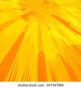 Vector abstract, yellow geometric technology background, graphic design with gear shape and explosion effect.