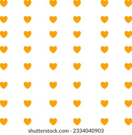 vector abstract Yellow hearts fabric and white background