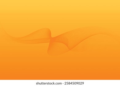 vector abstract yellow and orange wavy background, wallpaper