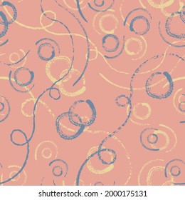 Vector abstract yellow pink violet repeat pattern