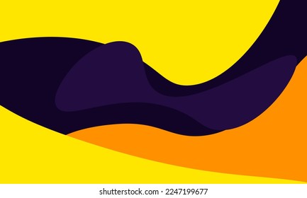 vector abstract yellow purple background. landscape banner