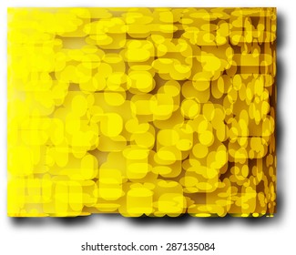 Vector Abstract yellow rectangle background. Template design