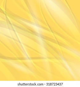 Vector Abstract Yellow Wave Background. Line Yellow Wave Pattern.