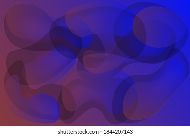 Vector abstraction in blue and lilac colors. Futuristic colorful dark background.