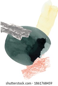 Vector abstraction for interior decoration with lines and spots