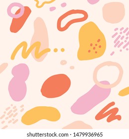 Vector abstraction in pastel colors. Abstract background with geometric shapes