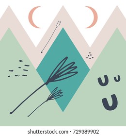 Vector abstraction. Poster, print, background, elements for design and other.