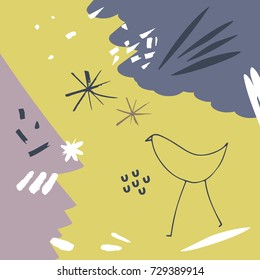 Vector abstraction. Poster, print, background, elements for design and other.