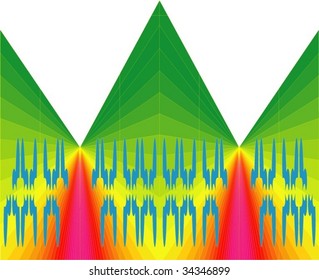 The Vector abstraction with pyramid.