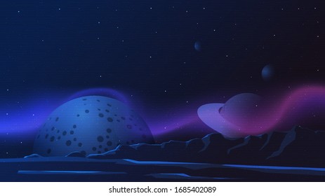 Vector abstraction, space background, shine milky way.