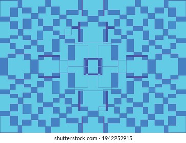 Vector abstraction, stained glass window, unusual flowers