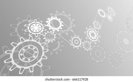 Vector abstraction, technology, concept, mechanics