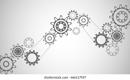 Vector abstraction, technology, concept, mechanics