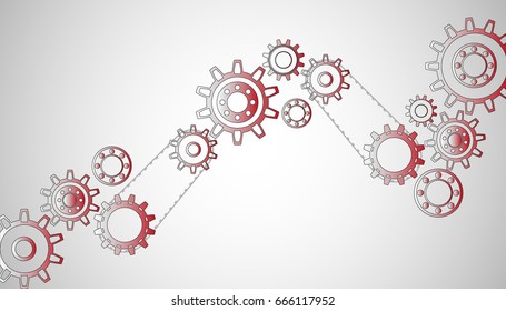 Vector abstraction, technology, concept, mechanics