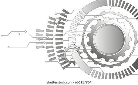 Vector abstraction, technology, concept, mechanics
