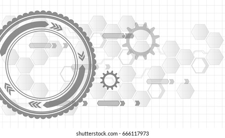 Vector abstraction, technology, concept, mechanics