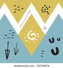 Vector abstraction. Wallpaper, background, print, elements for design.