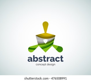 Vector abstruse shape logo template, abstract business icon