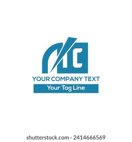 Vector AC latter logo design free