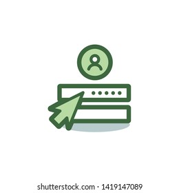 vector account profile icon for the website