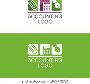 Vector Accounting Bookkeeper Logo Office